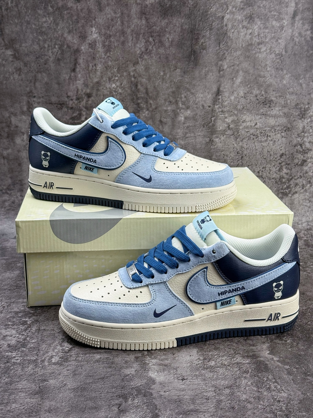 Nike Air Force 1 Low 07 x HIPANDA 蓝白小勾 XD9314-616