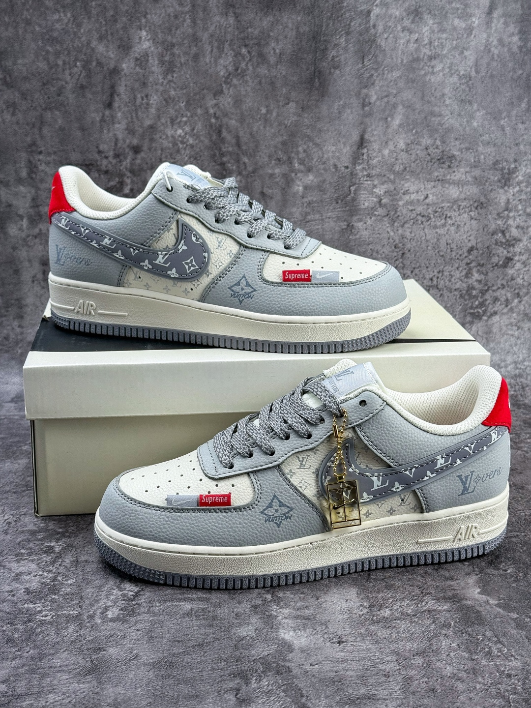 Nike Air Force 1 Low 07 x Louis Vuitton 灰白满天星 XY2025-007