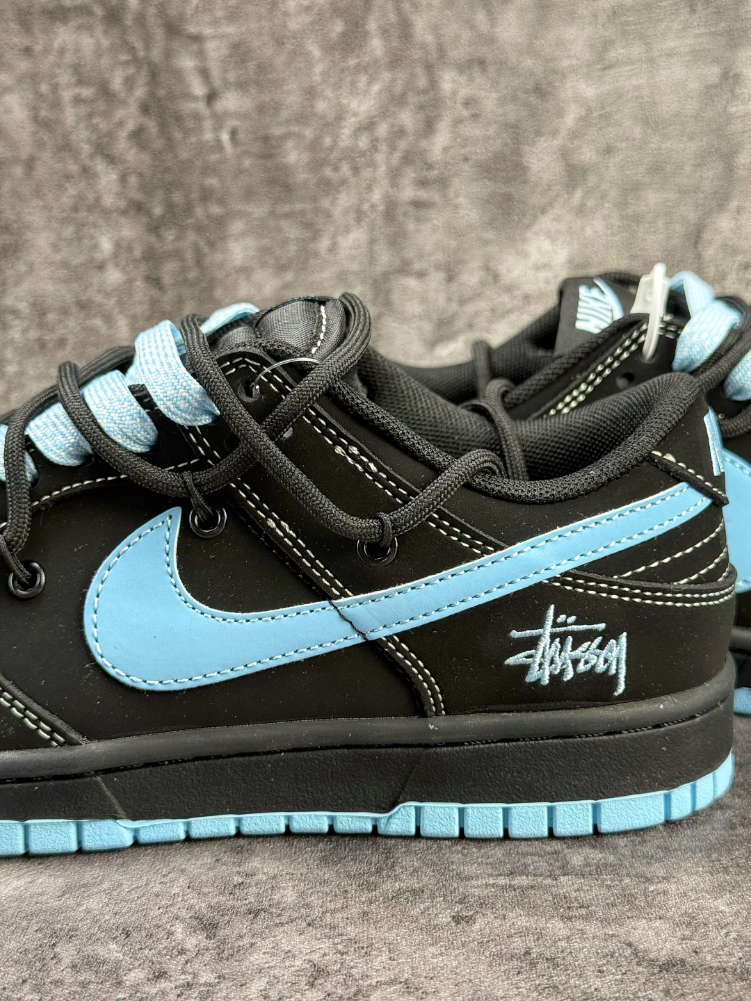Nike SB Dunk Low x Stussy 黑蓝小勾 JP2026-105
