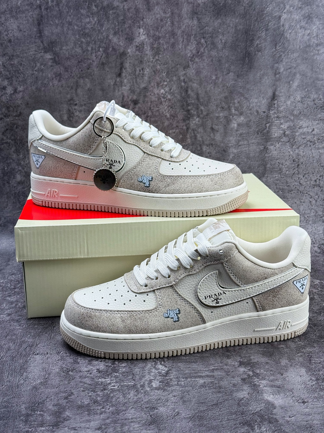 Nike Air Force 1 Low 07 x Prada 灰白 XL1979-129