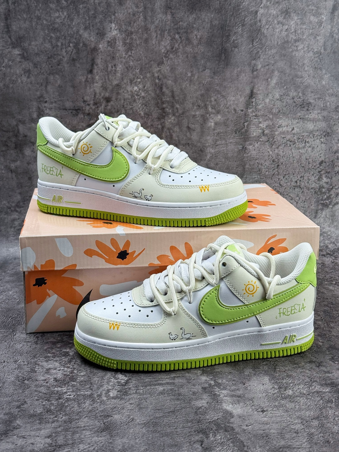 Nike Air Force 1 Low 07 米白绿 YY2024-315