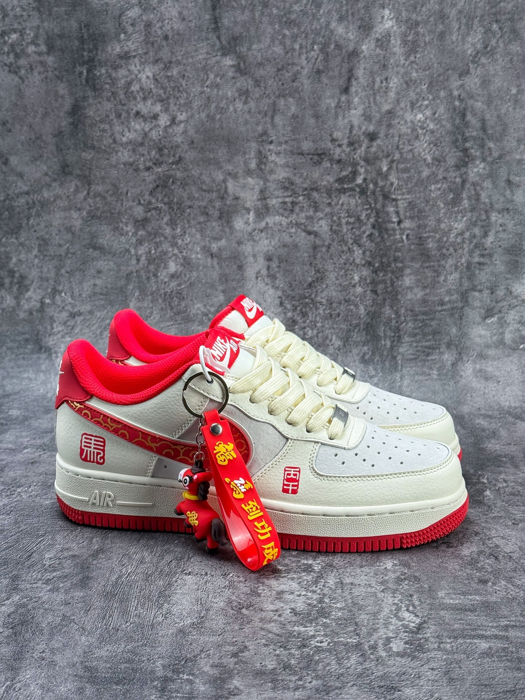 Nike Air Force 1 Low 07 马年限定 白灰红 HT5088-613