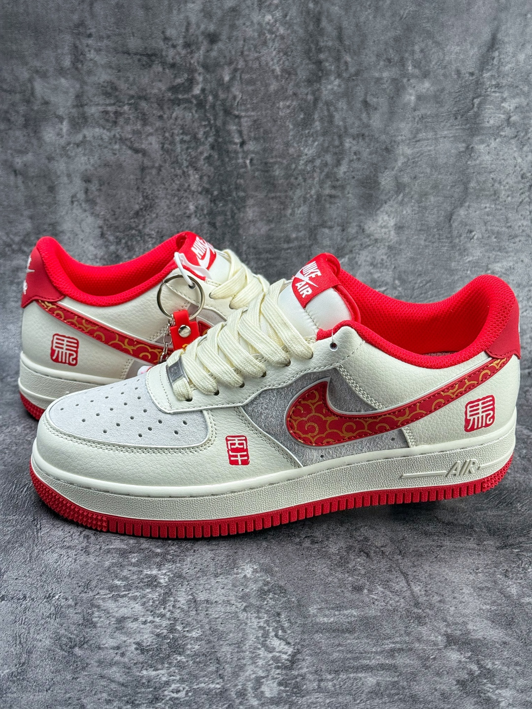 Nike Air Force 1 Low 07 马年限定 白灰红 HT5088-613