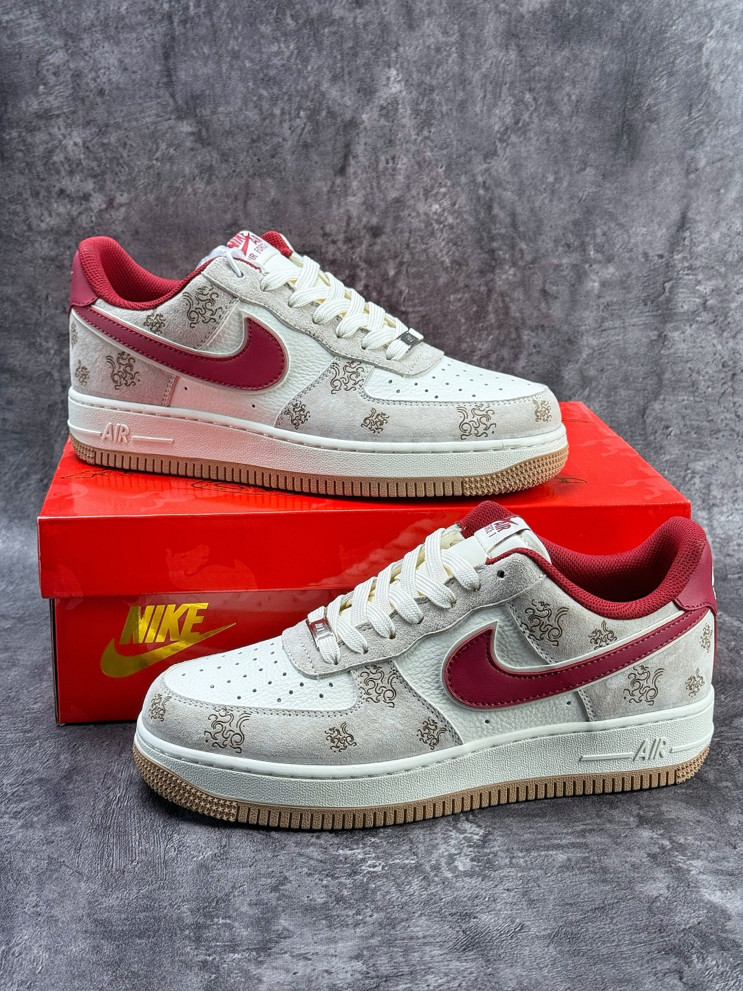 Nike Air Force 1 Low 07 马年限定 灰白红 DF61-9003