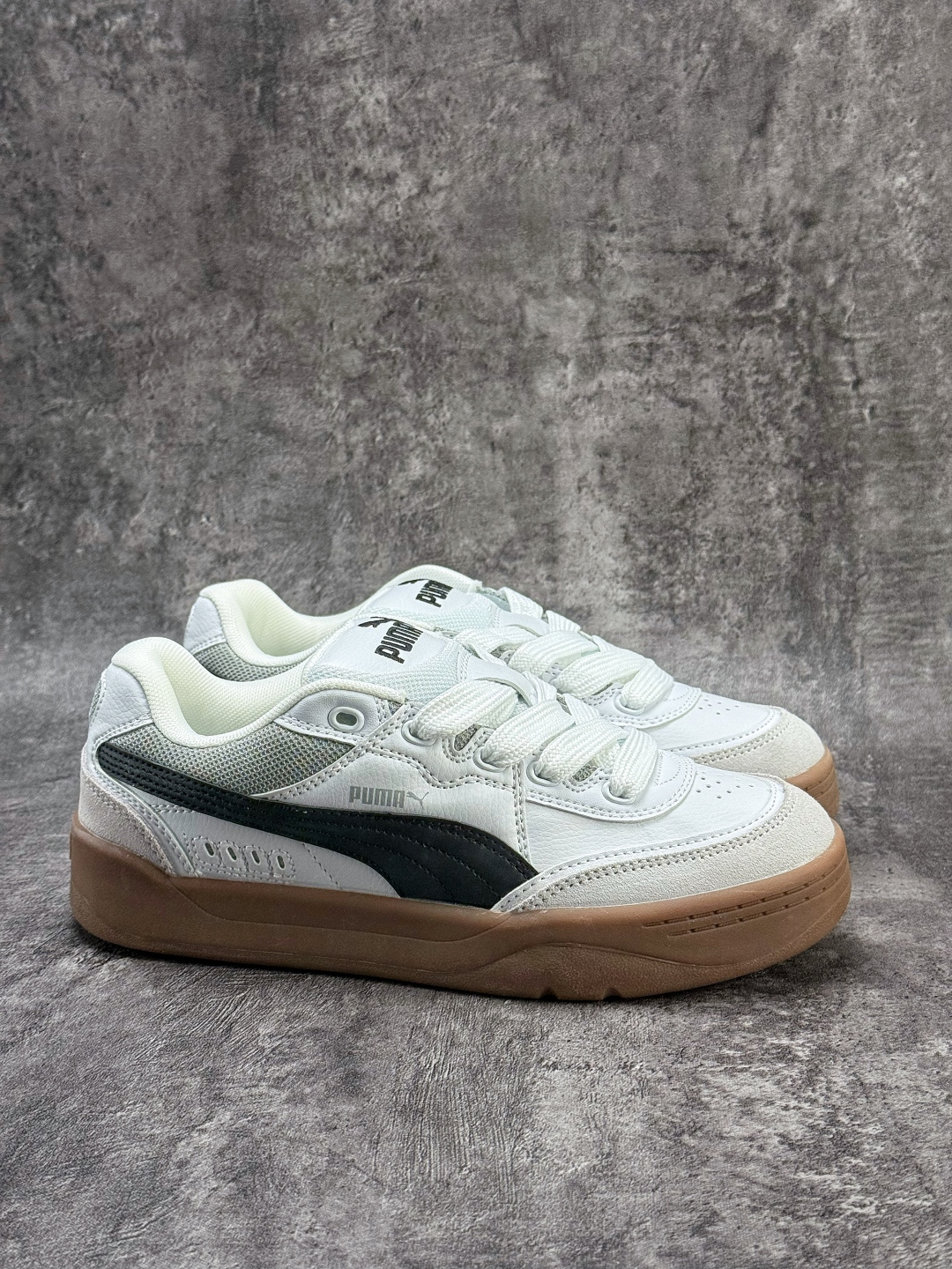 PUMA 彪马 PARK LIFESTYLE 人气单品年度王炸单品 蕾哈娜联名面包鞋 男女同款复古休闲板鞋 400497-01