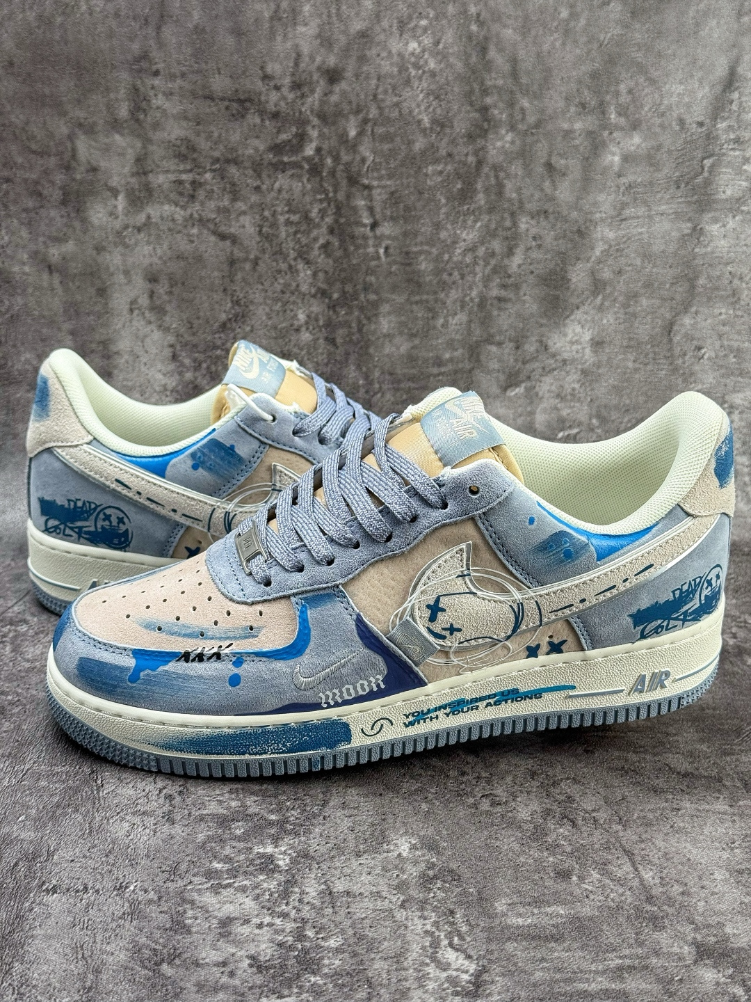 Nike Air Force 1 Low 07 蓝灰白小勾满天星 CD1212-111