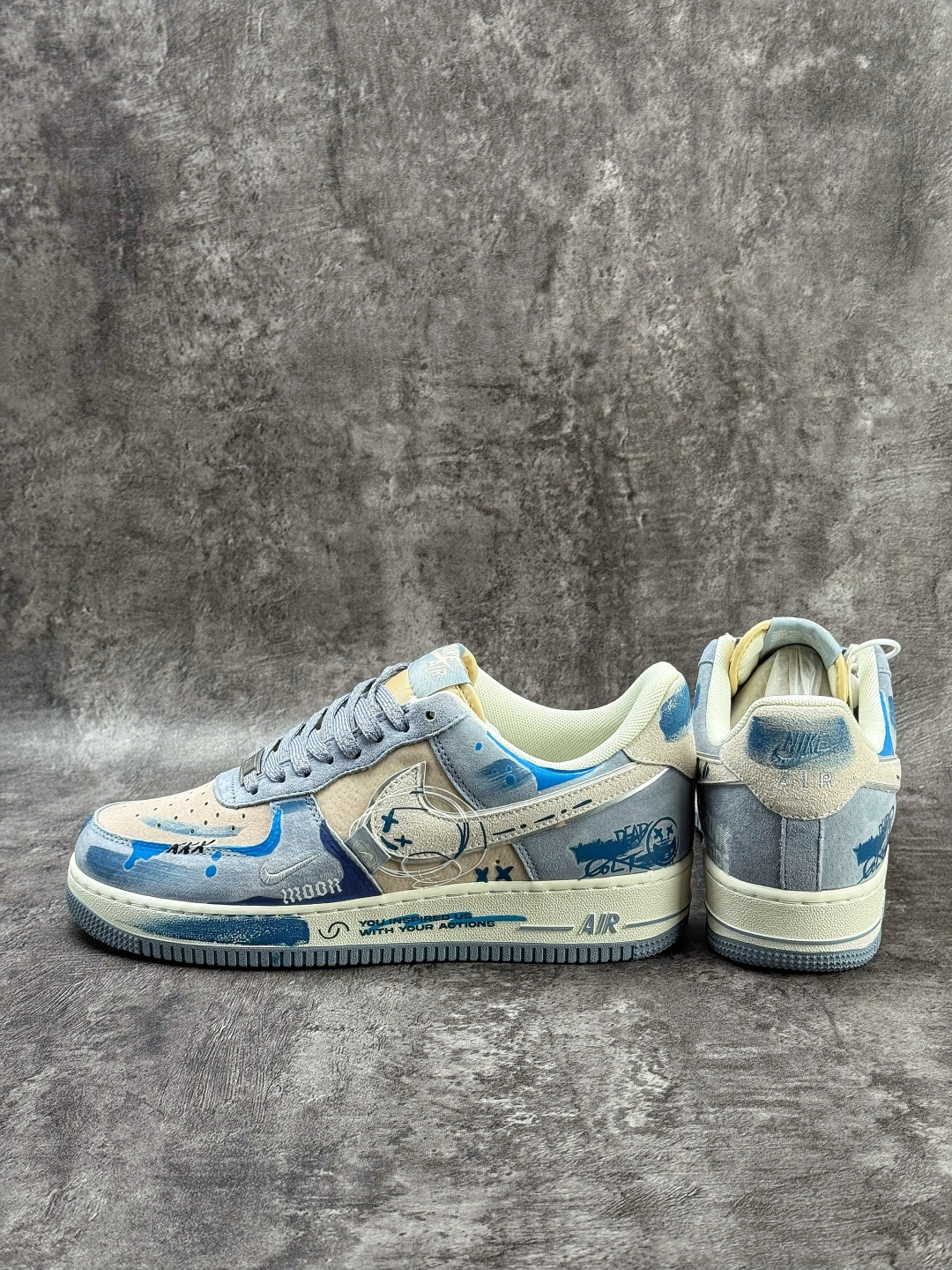 Nike Air Force 1 Low 07 蓝灰白小勾满天星 CD1212-111