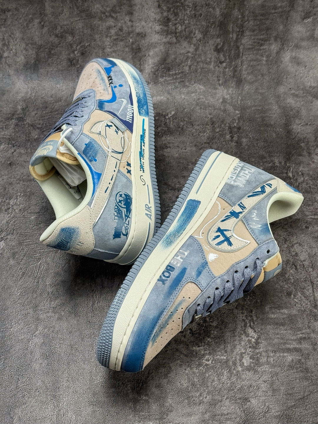 Nike Air Force 1 Low 07 蓝灰白小勾满天星 CD1212-111