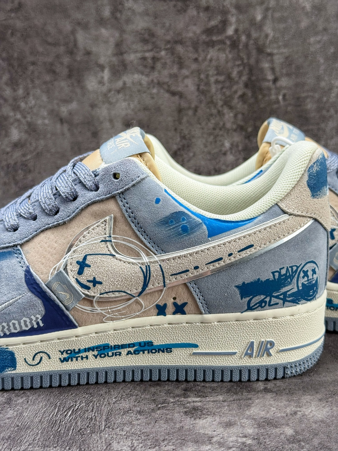 Nike Air Force 1 Low 07 蓝灰白小勾满天星 CD1212-111