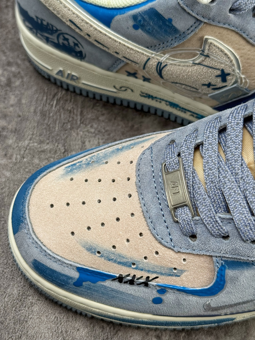 Nike Air Force 1 Low 07 蓝灰白小勾满天星 CD1212-111