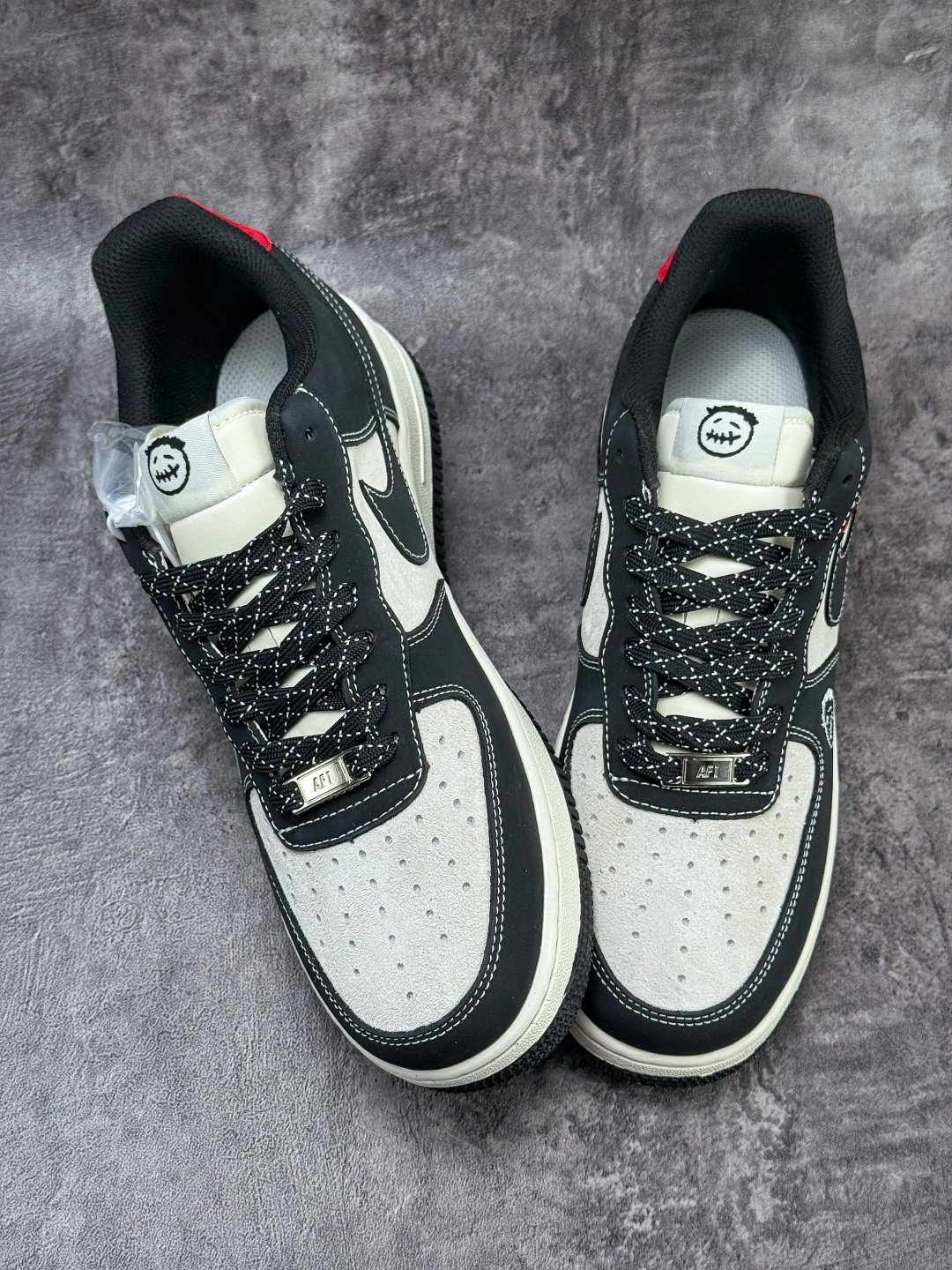Nike Air Force 1 Low 07 x The North Face 黑灰双小勾满天星 KG6699-F43
