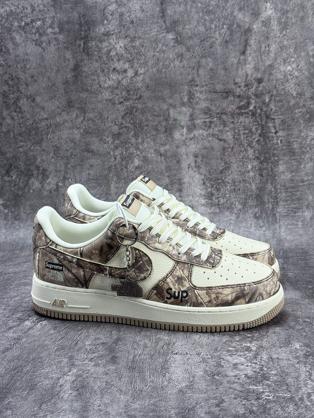 Nike Air Force 1 Low 07 x Supreme x The North Face 棕白 DF0188-125