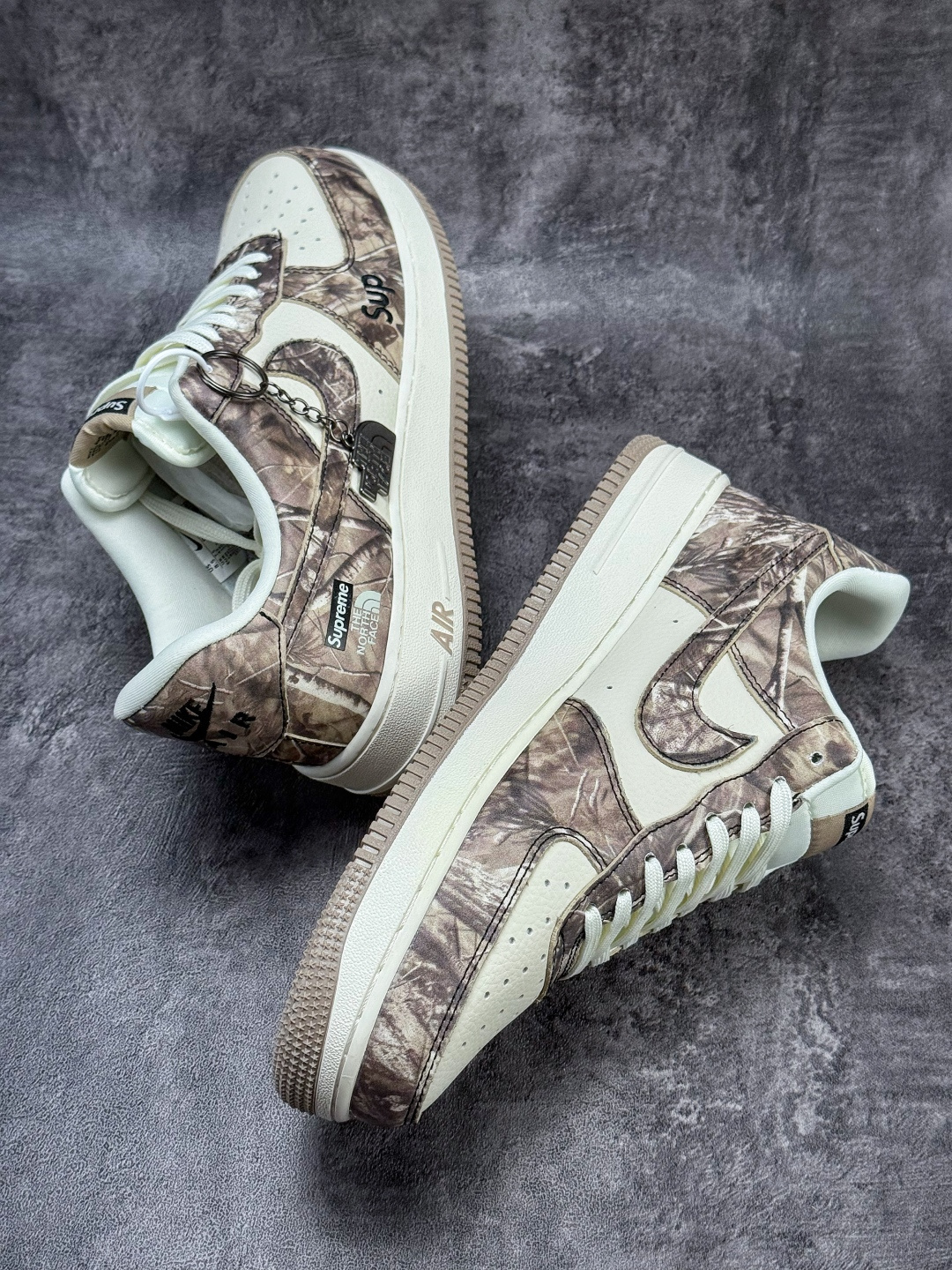 Nike Air Force 1 Low 07 x Supreme x The North Face 棕白 DF0188-125