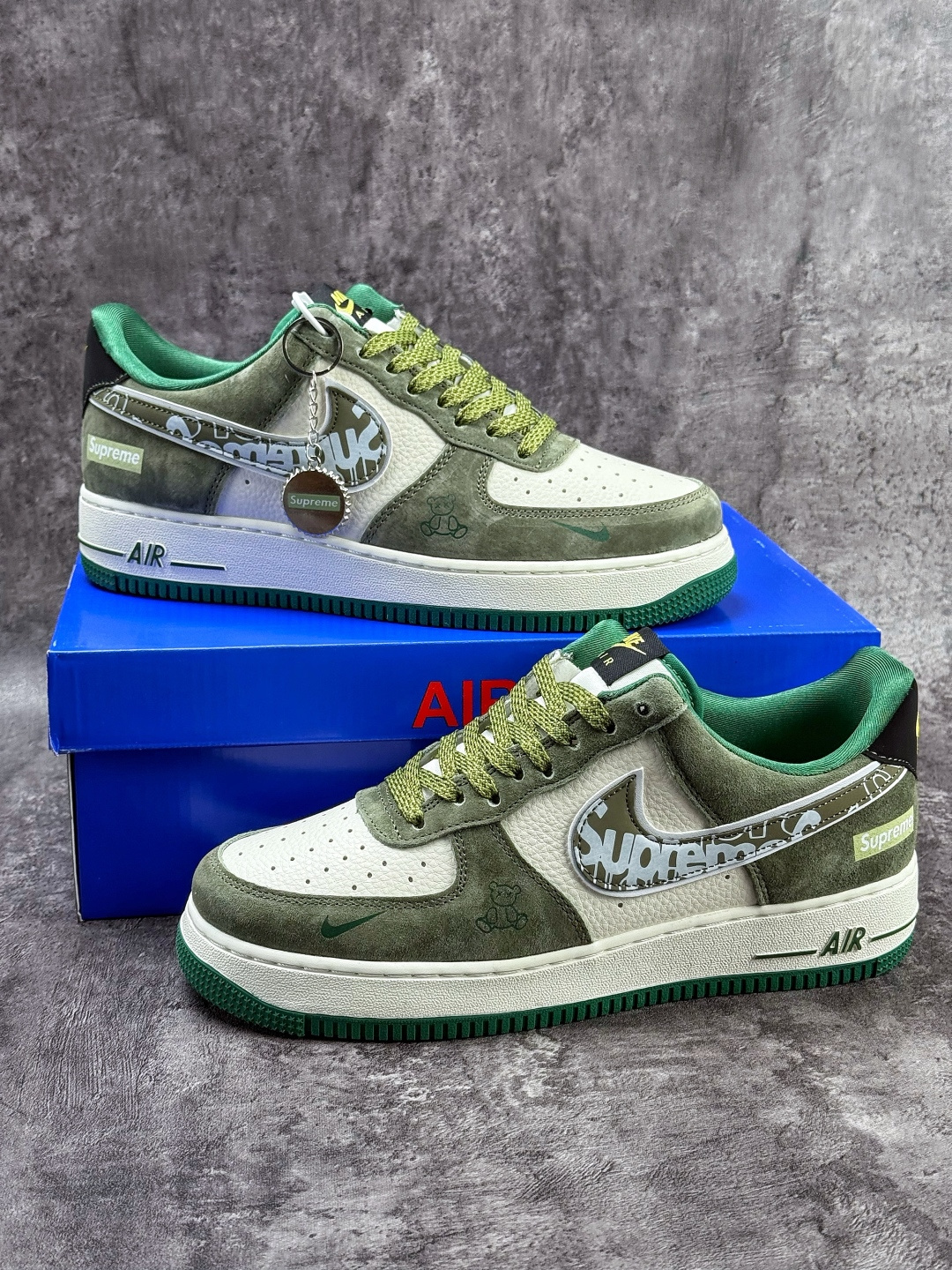 Nike Air Force 1 Low 07 x Superme 绿白小勾满天星 SY1388-027