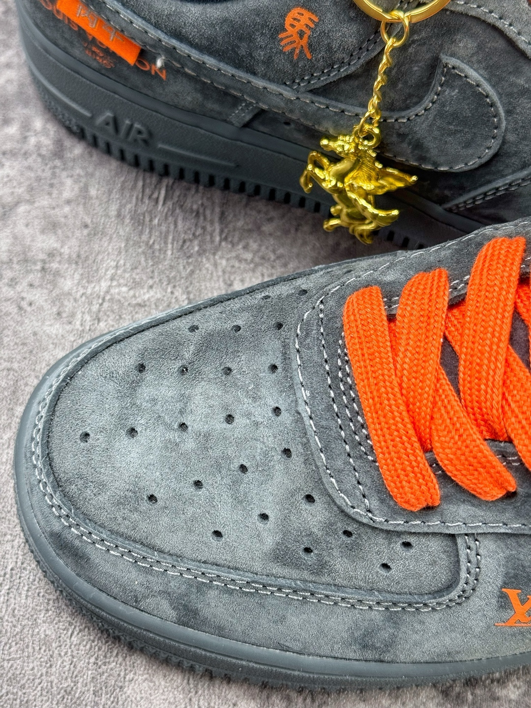 Nike Air Force 1 Low 07 x Louis Vuitton 灰橙 FV3694-105