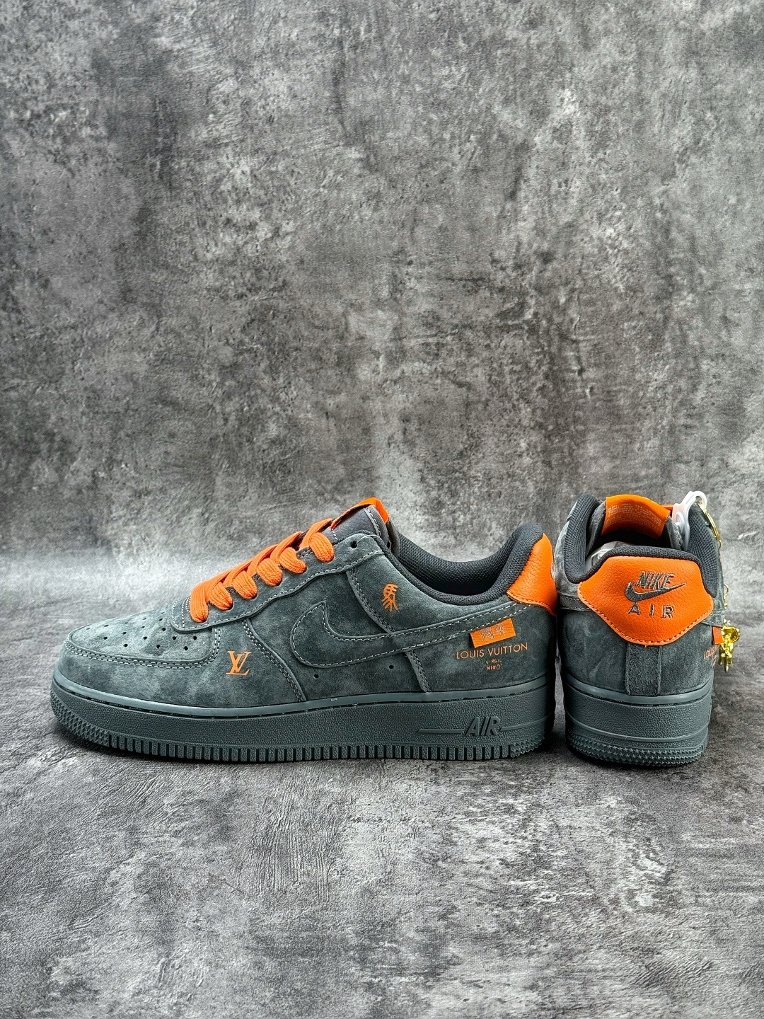 Nike Air Force 1 Low 07 x Louis Vuitton 灰橙 FV3694-105