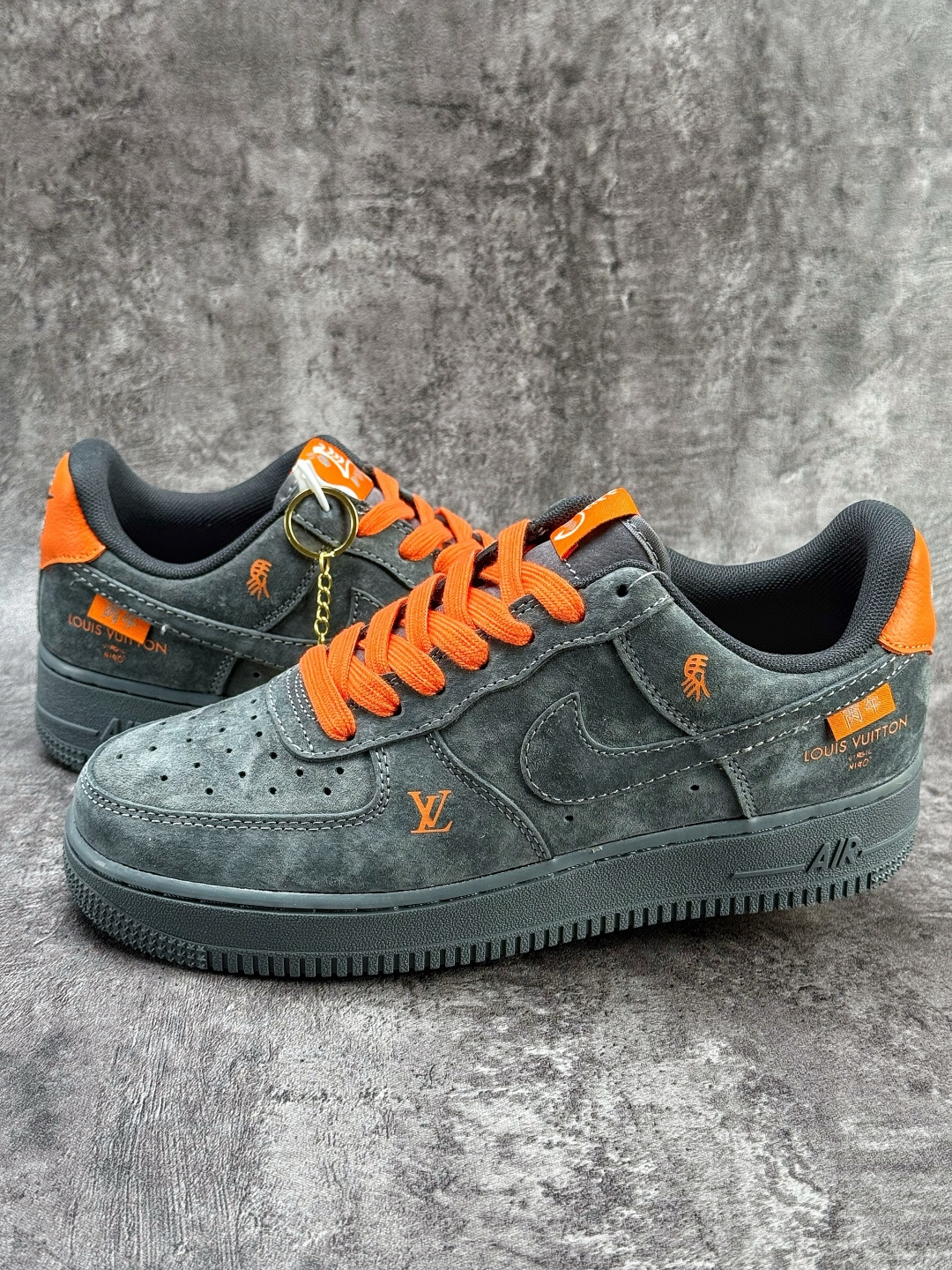 Nike Air Force 1 Low 07 x Louis Vuitton 灰橙 FV3694-105