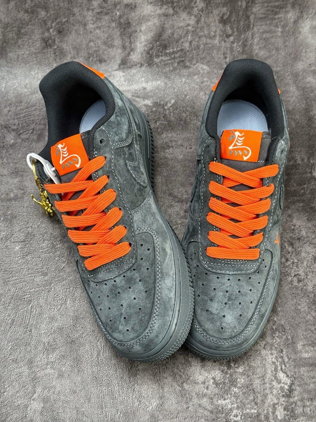 Nike Air Force 1 Low 07 x Louis Vuitton 灰橙 FV3694-105