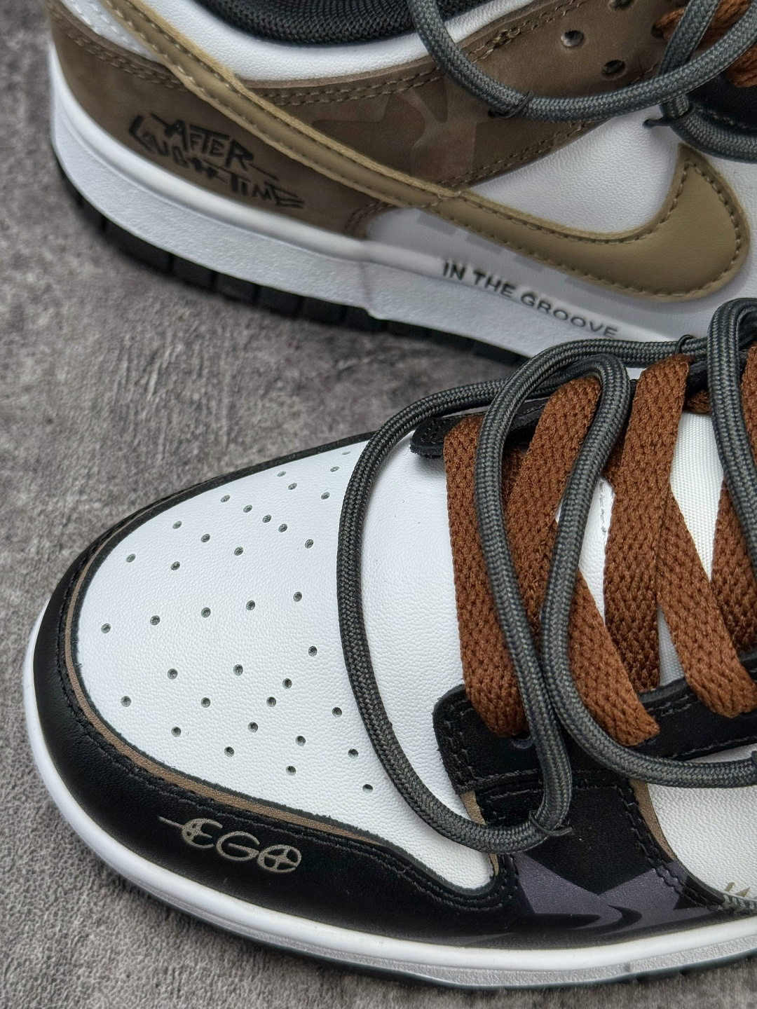 Nike SB Dunk Low RETRO 黑白棕绑带 HF5441-100