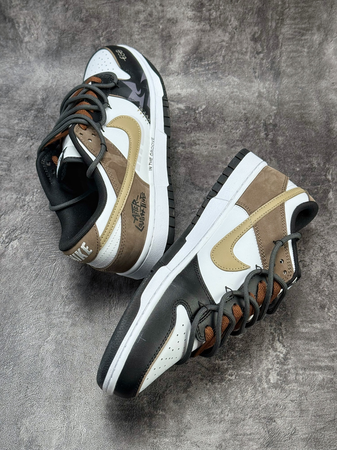 Nike SB Dunk Low RETRO 黑白棕绑带 HF5441-100