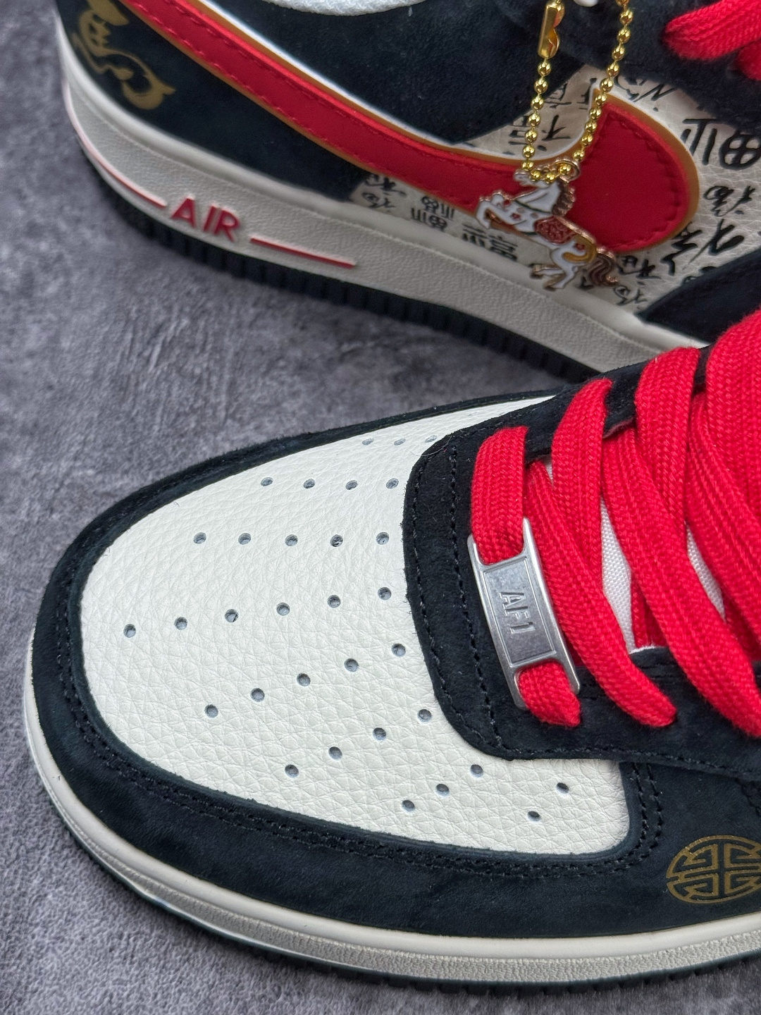 Nike Air Force 1 Low 07 马年限定 黑白红 QW5288-132