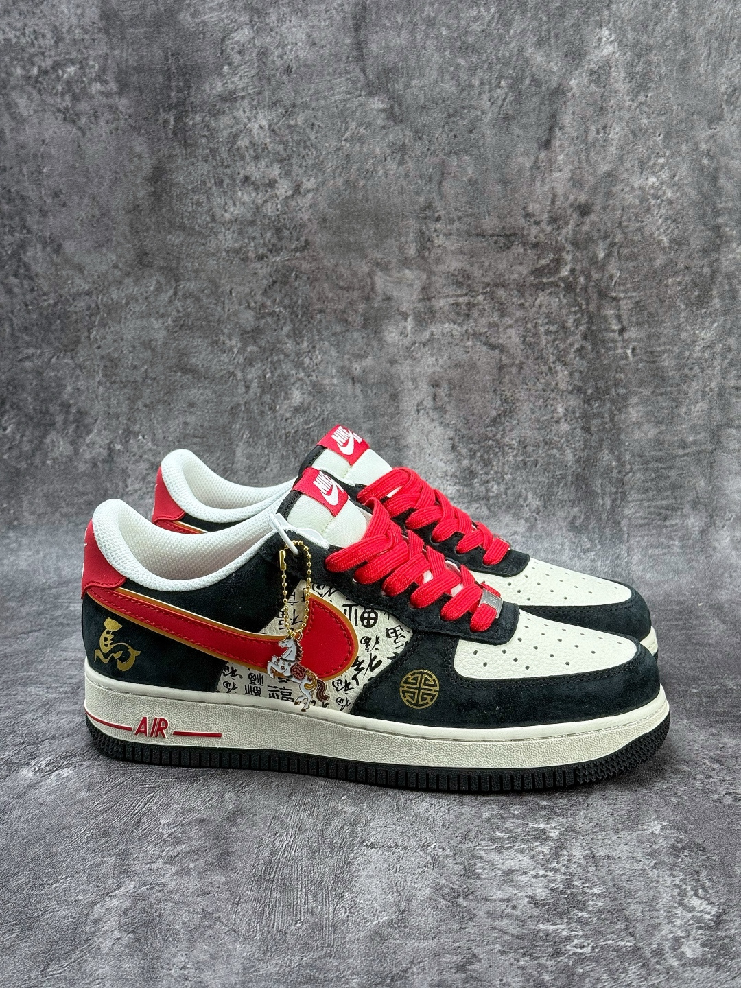 Nike Air Force 1 Low 07 马年限定 黑白红 QW5288-132
