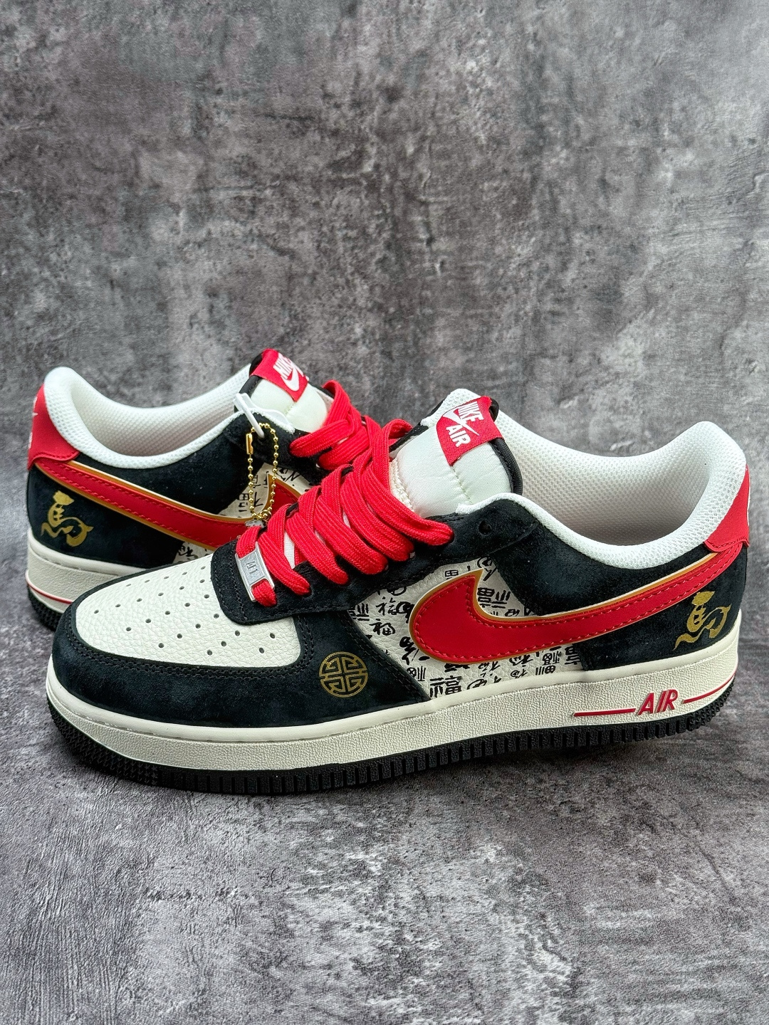 Nike Air Force 1 Low 07 马年限定 黑白红 QW5288-132