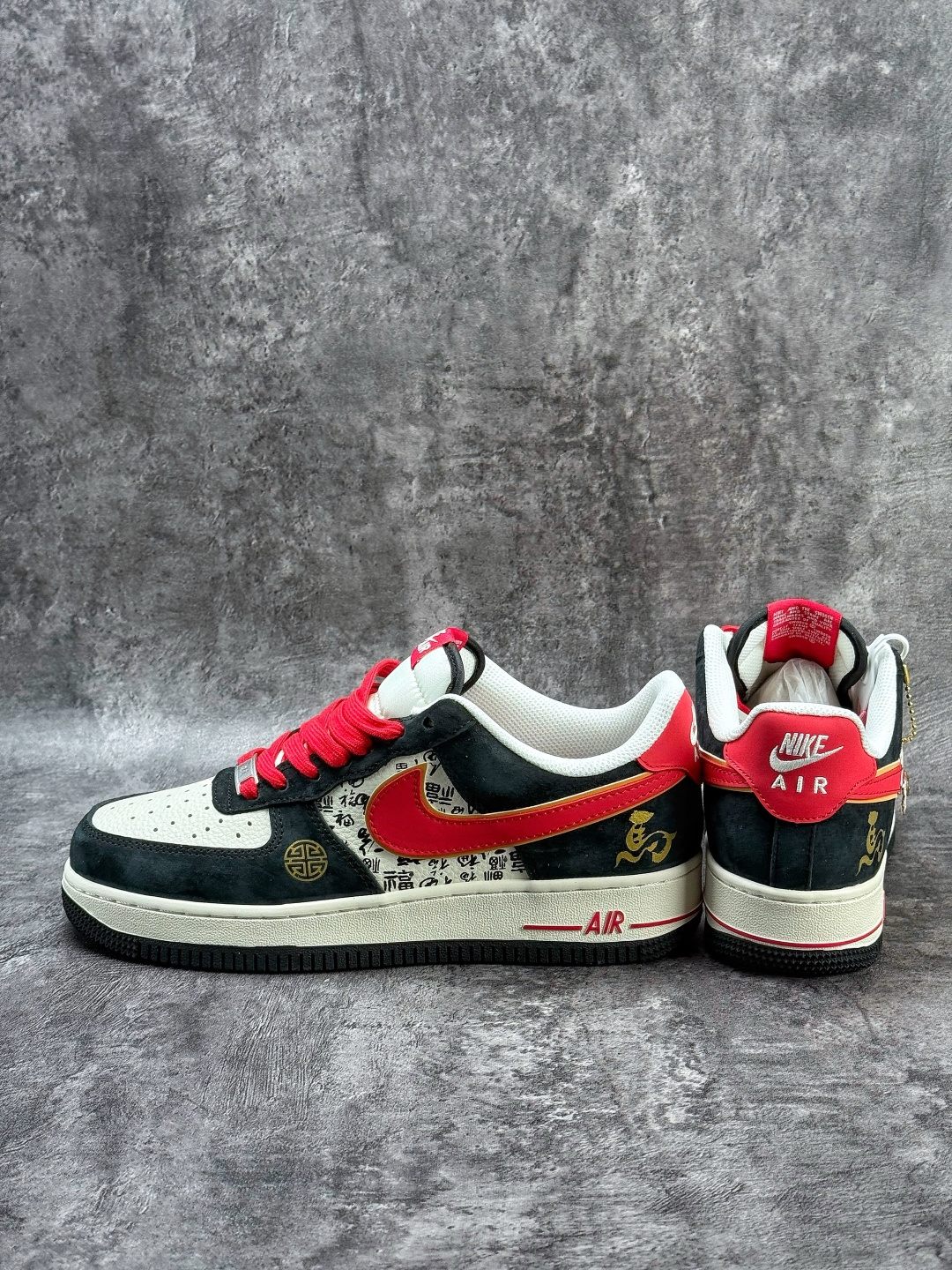 Nike Air Force 1 Low 07 马年限定 黑白红 QW5288-132