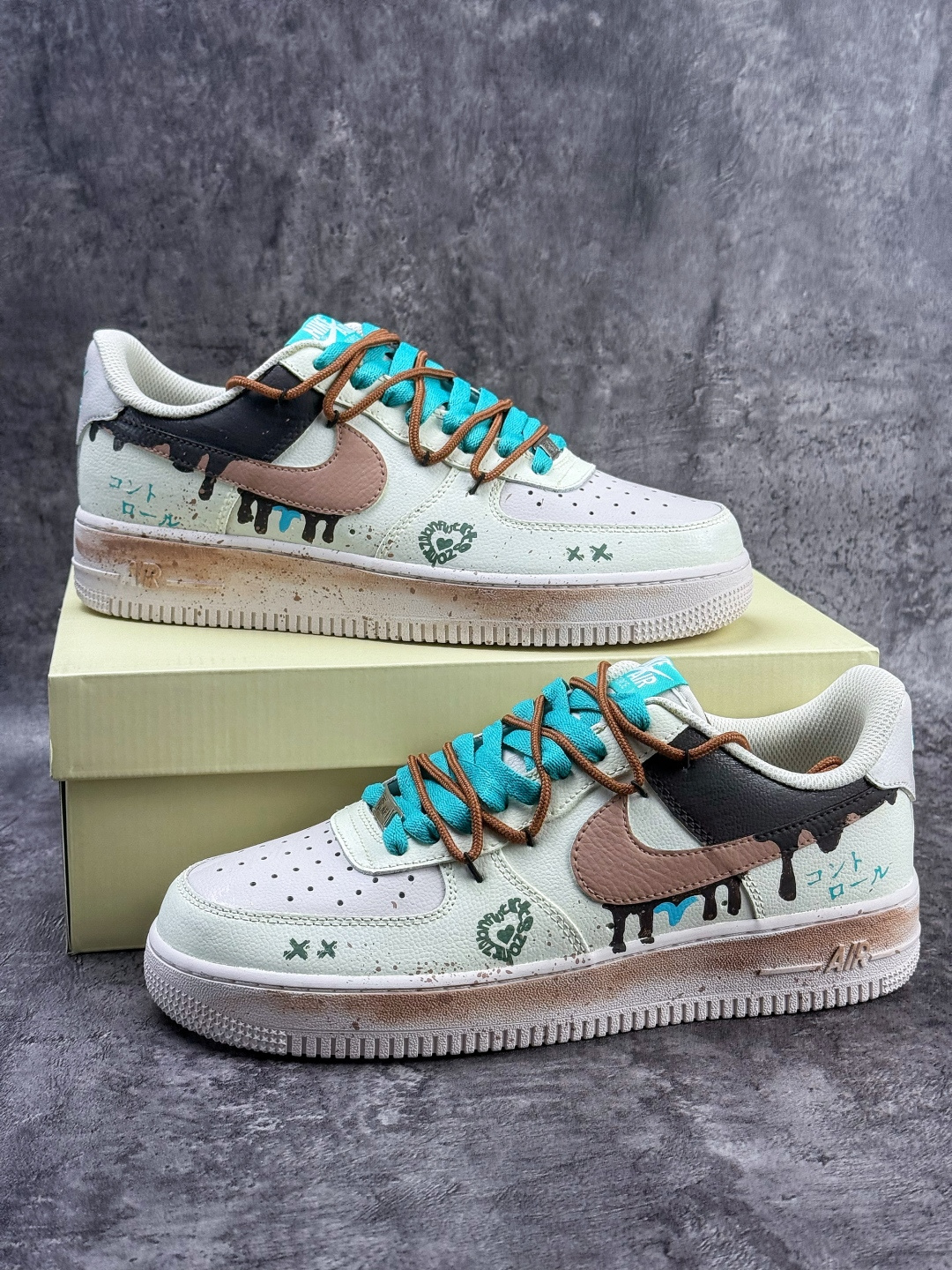 Nike Air Force 1 Low 07 绿白黑绑带 DZ1382-121