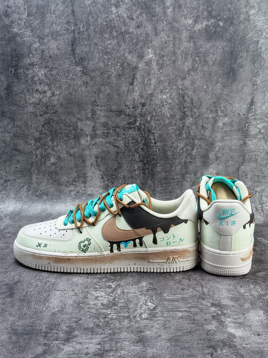 Nike Air Force 1 Low 07 绿白黑绑带 DZ1382-121