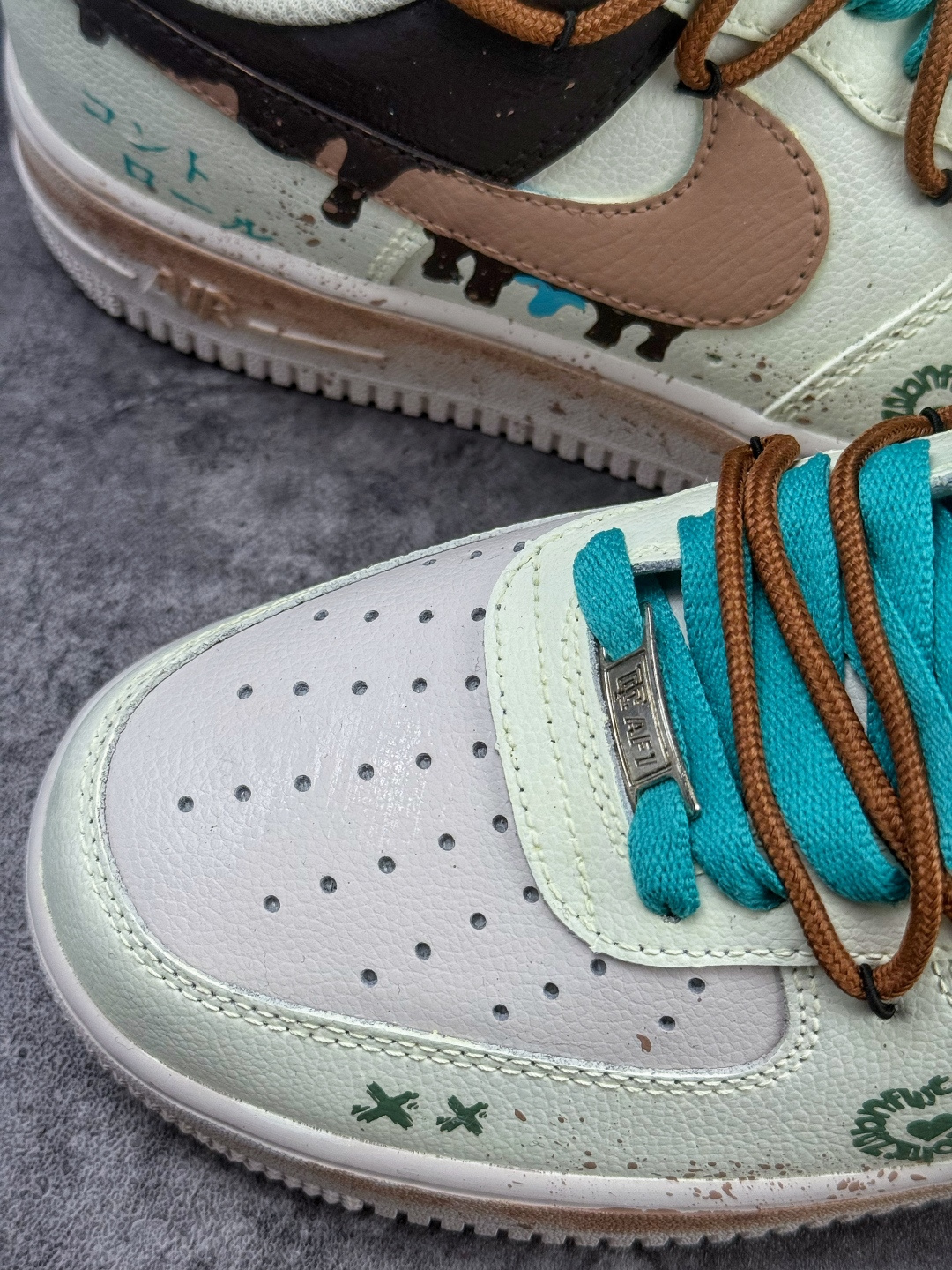 Nike Air Force 1 Low 07 绿白黑绑带 DZ1382-121