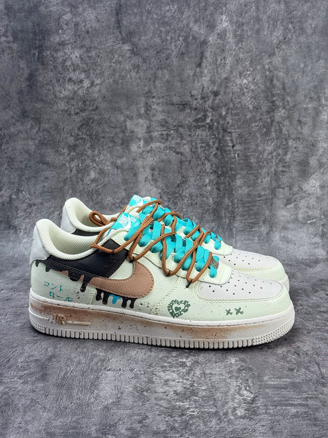 Nike Air Force 1 Low 07 绿白黑绑带 DZ1382-121