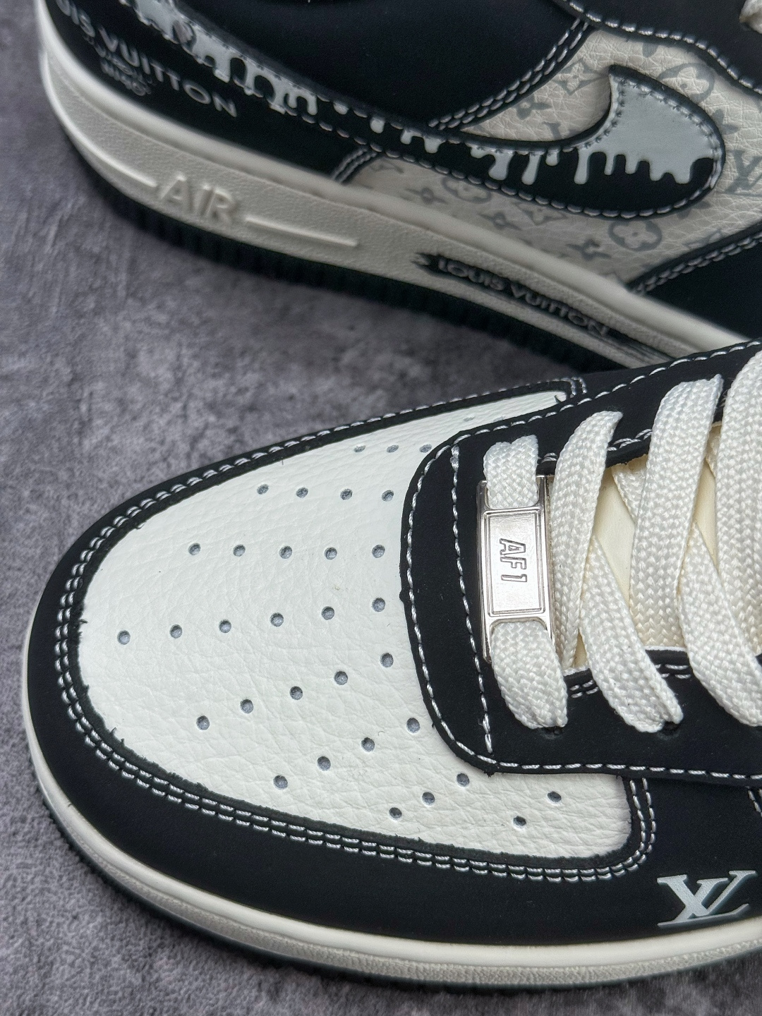 Nike Air Force 1 Low 07 x Louis Vuitton 黑白 KG6699-F30-High Quatity Cheap Brand wholesale wholesaler seller Clothes Bags handbags Sneakers Top Fashion Clothing Shoes from China Factory Chinese suppliers best Quality Beautiful Price Nike Air Force 1 Low 07 x Louis Vuitton 黑白 KG6699-F30