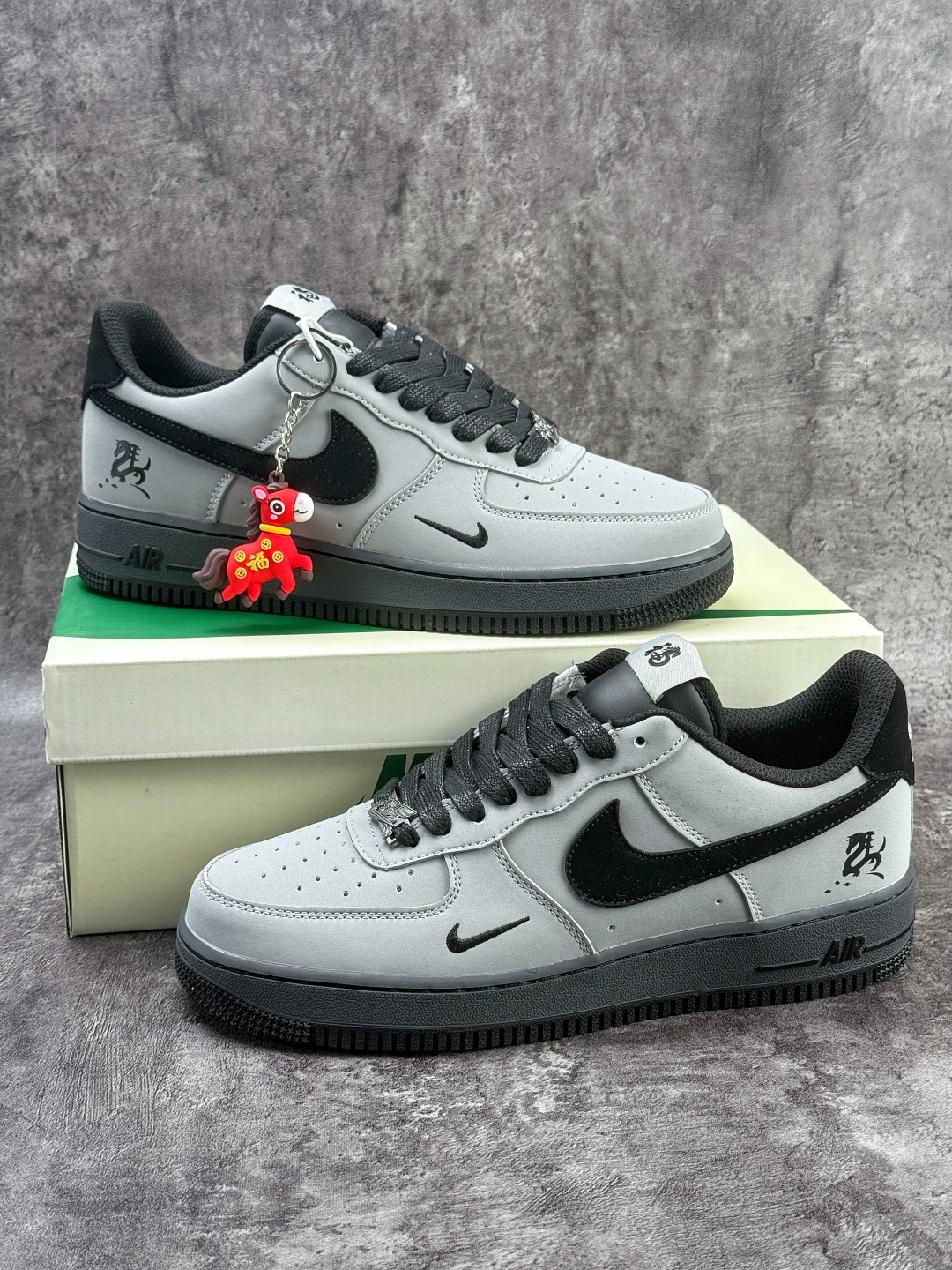 Nike Air Force 1 Low 07 马年限定 灰黑小勾 IH1401-100