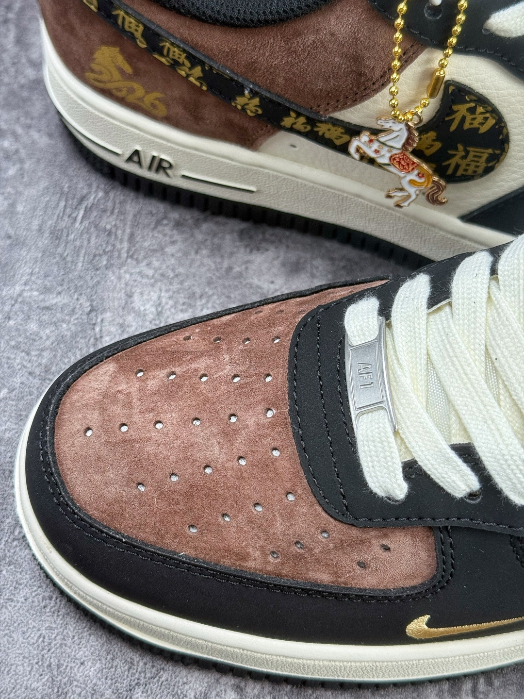 Nike Air Force 1 Low 07 马年限定 黑棕小勾 XD0028-010