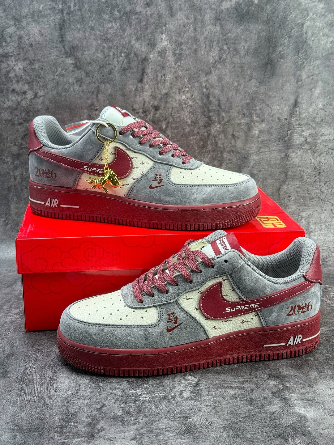 Nike Air Force 1 Low 07 马年限定 灰白小勾 XL1982-335