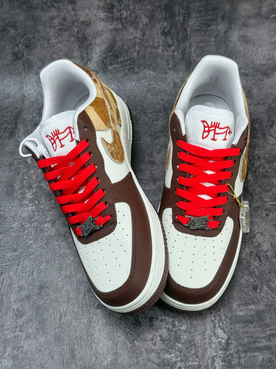 Nike Air Force 1 Low 07 棕白红 IQ1119-100