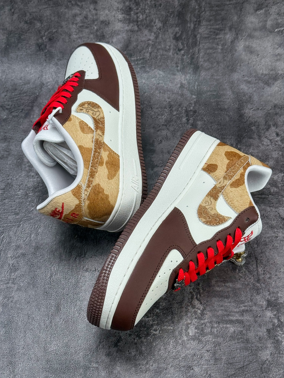 Nike Air Force 1 Low 07 棕白红 IQ1119-100