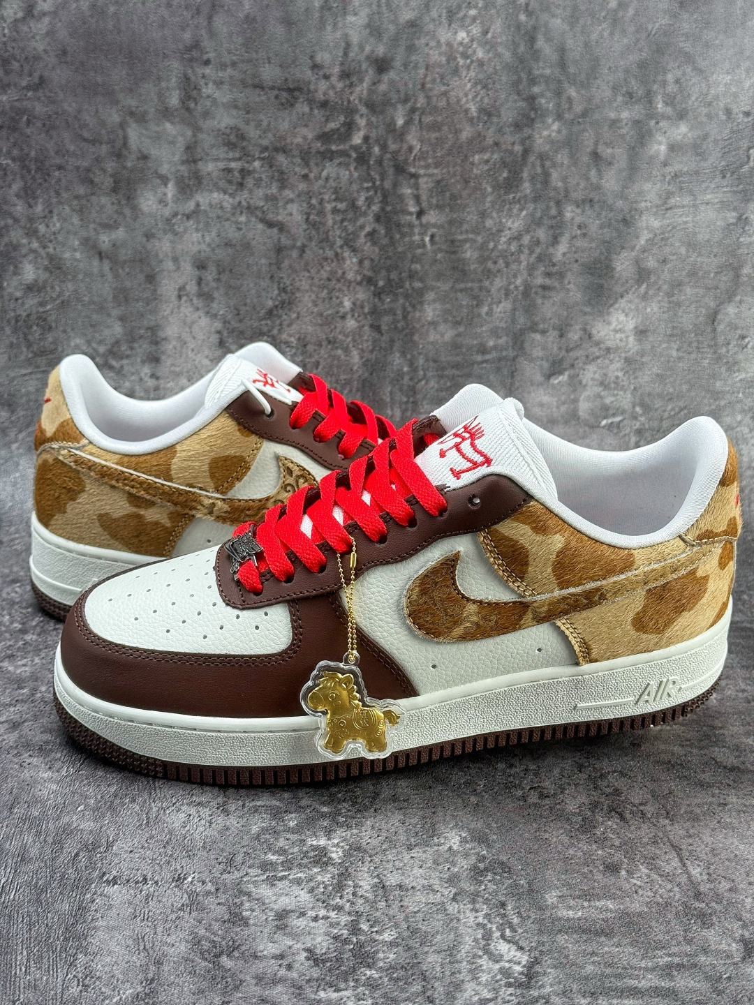 Nike Air Force 1 Low 07 棕白红 IQ1119-100
