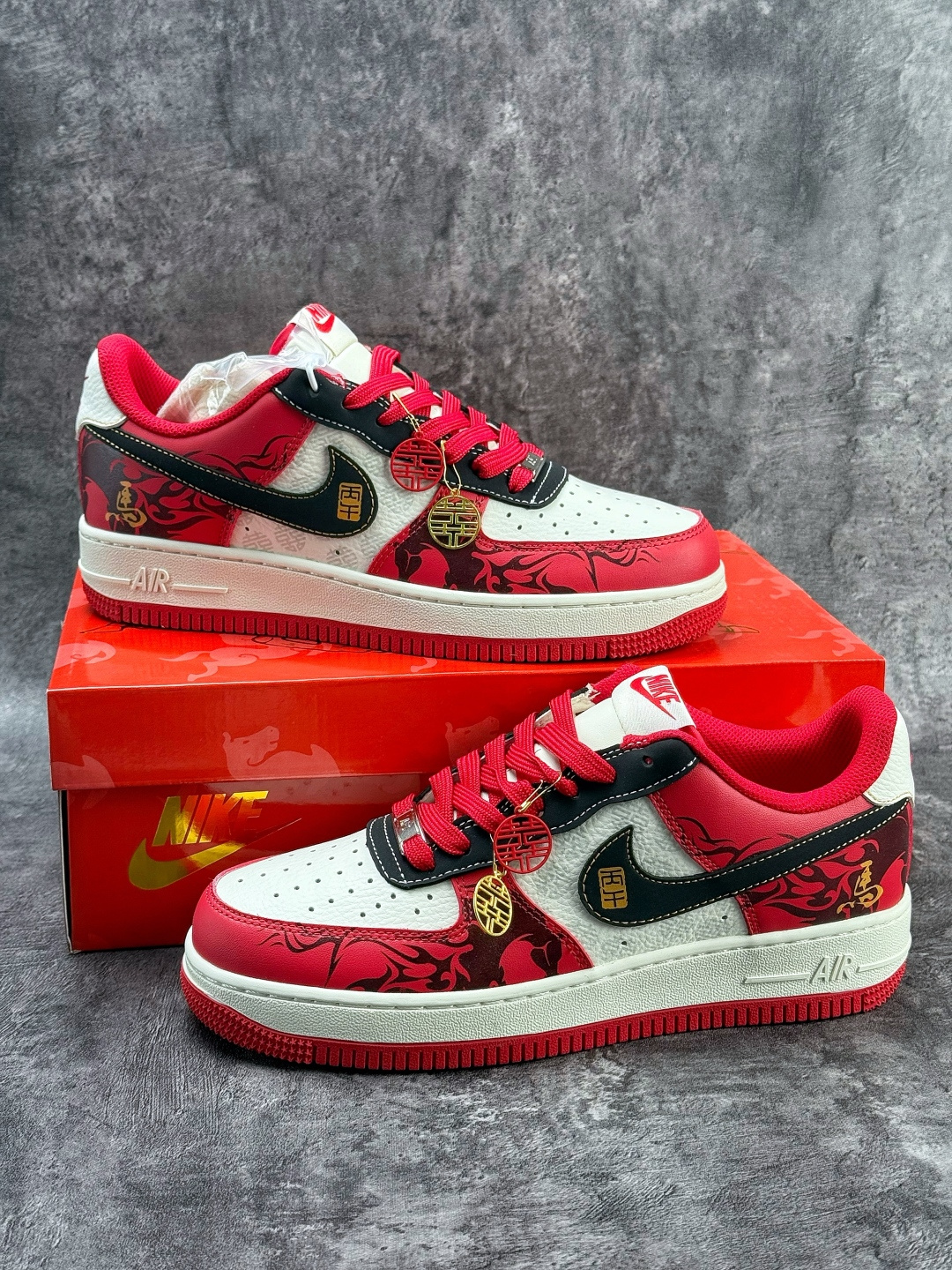 Nike Air Force 1 Low 07 马年限定 红黑 KG6699-F20