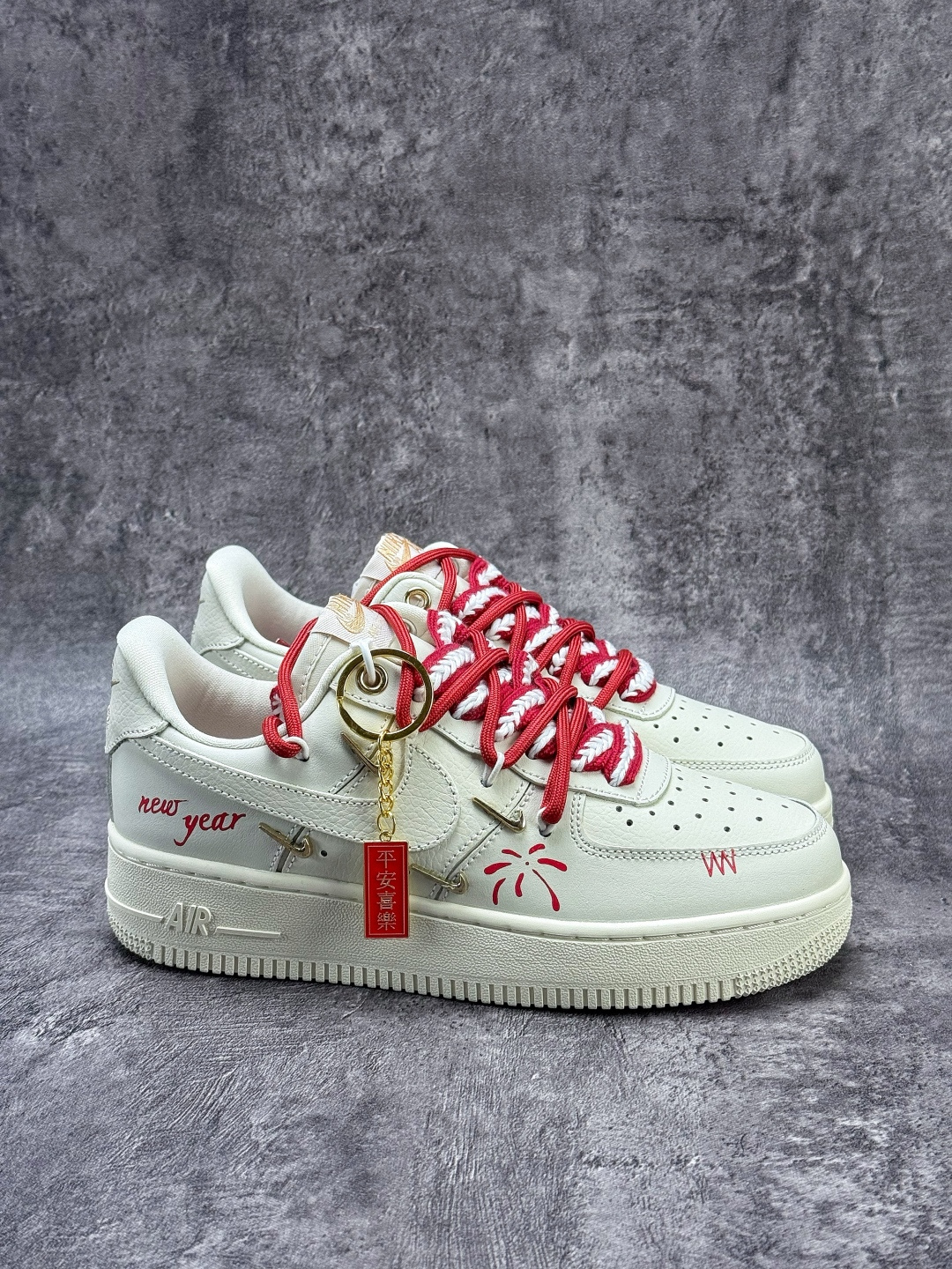 Nike Air Force 1 Low 07 白红四小勾 FV3654-111
