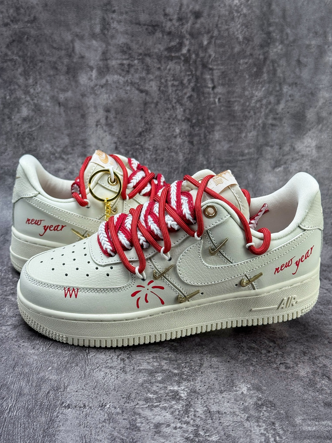 Nike Air Force 1 Low 07 白红四小勾 FV3654-111