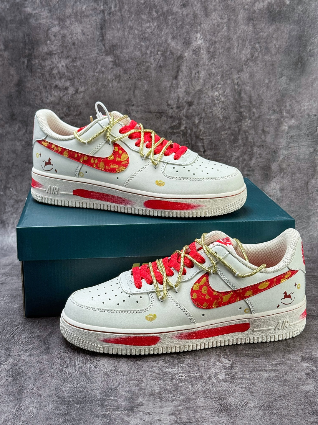 Nike Air Force 1 Low 07 马年限定 白红 SD2023-402