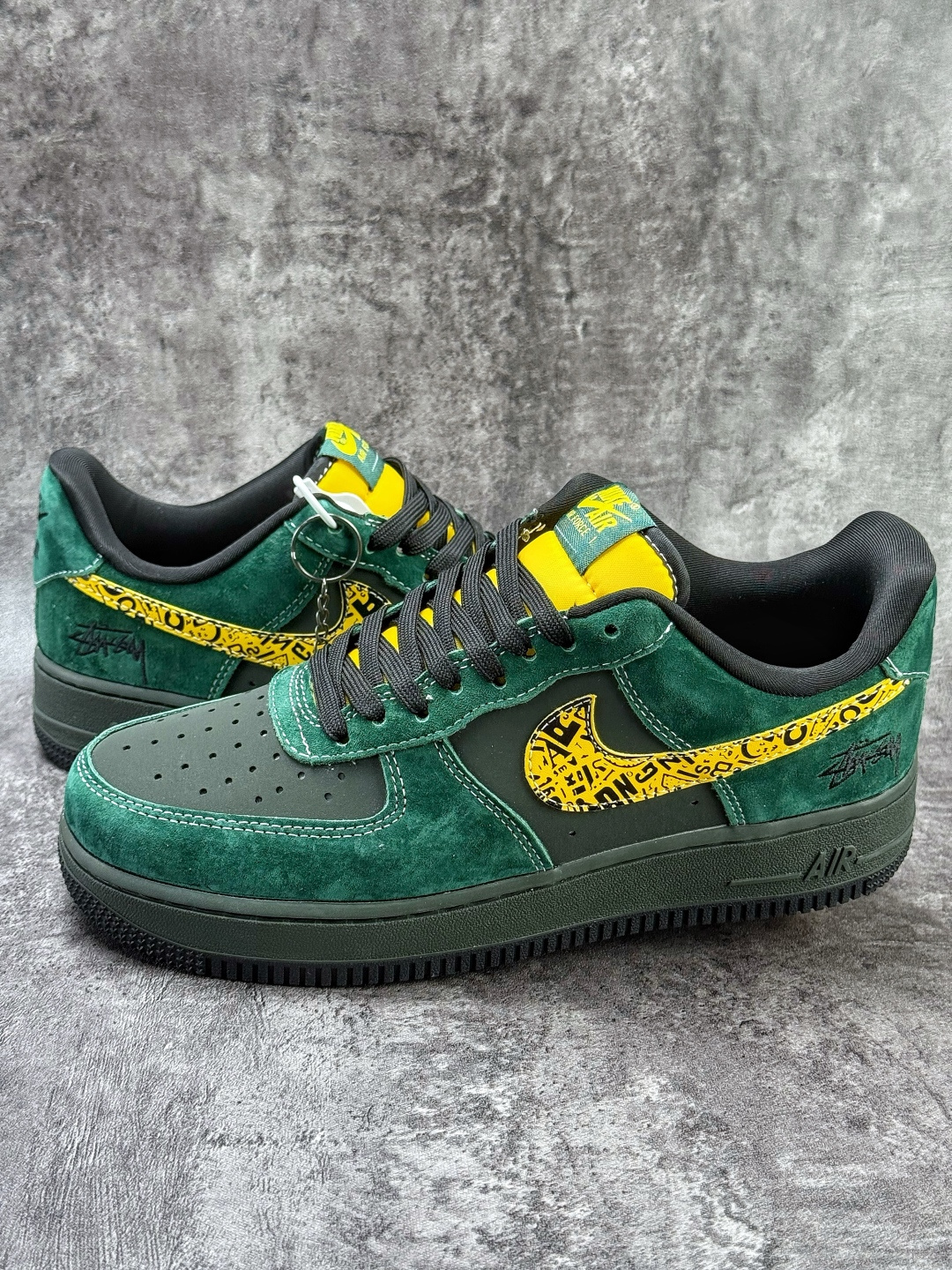 Nike Air Force 1 Low 07 x Stussy 绿灰黄 XL1979-137
