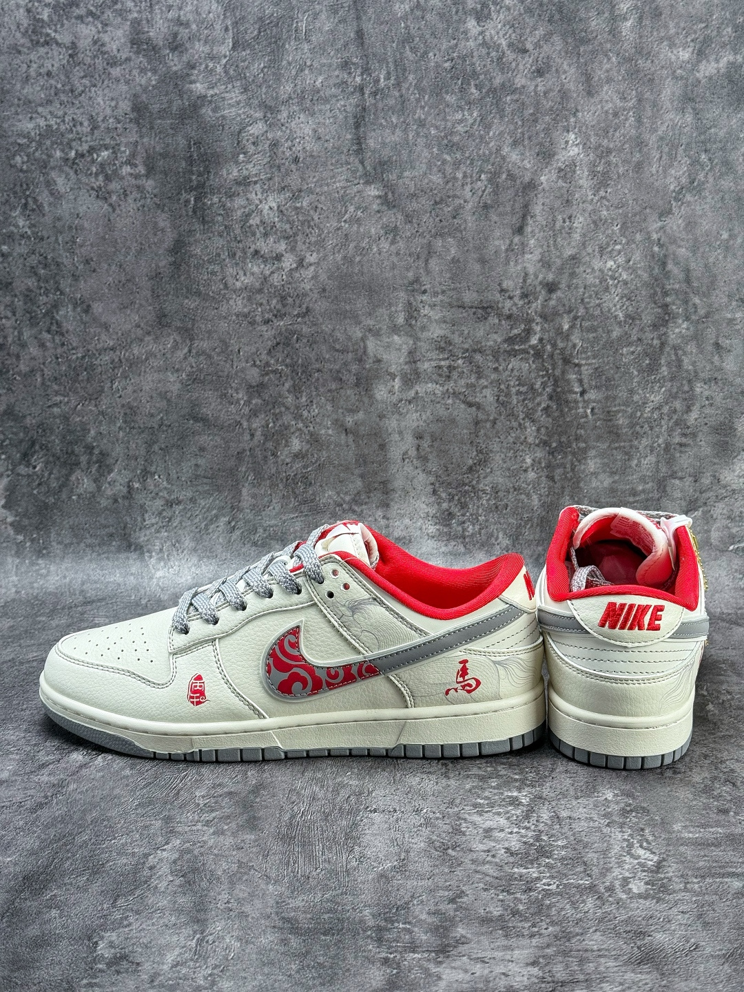 Nike SB Dunk Low 马年限定 白灰红满天星 YX5066-417