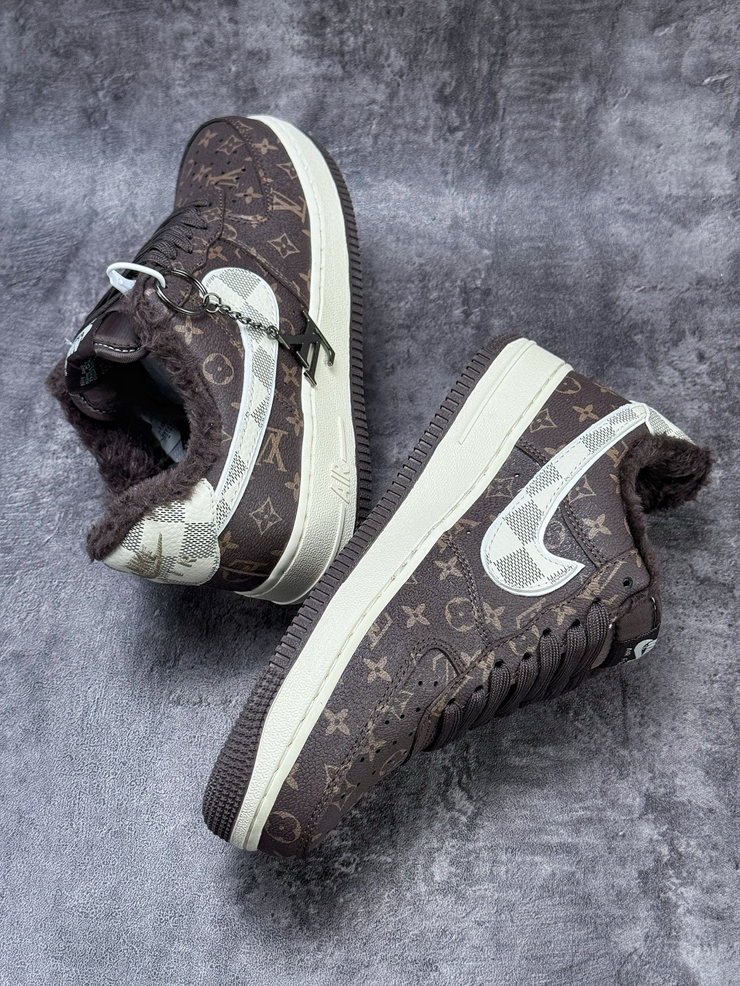 Nike Air Force 1 Low 07 x Louis Vuitton 棕白 XL1979-136