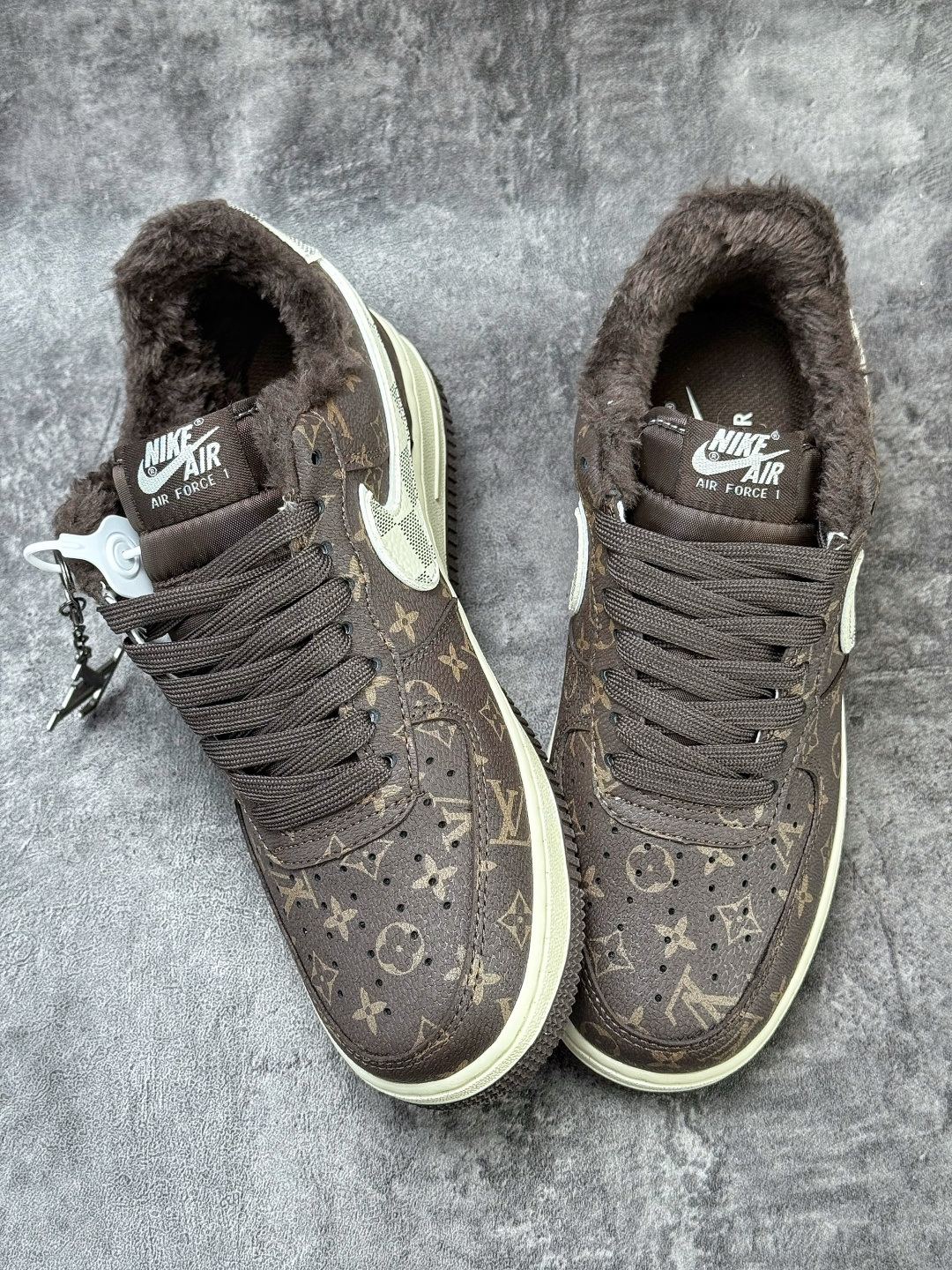 Nike Air Force 1 Low 07 x Louis Vuitton 棕白 XL1979-136