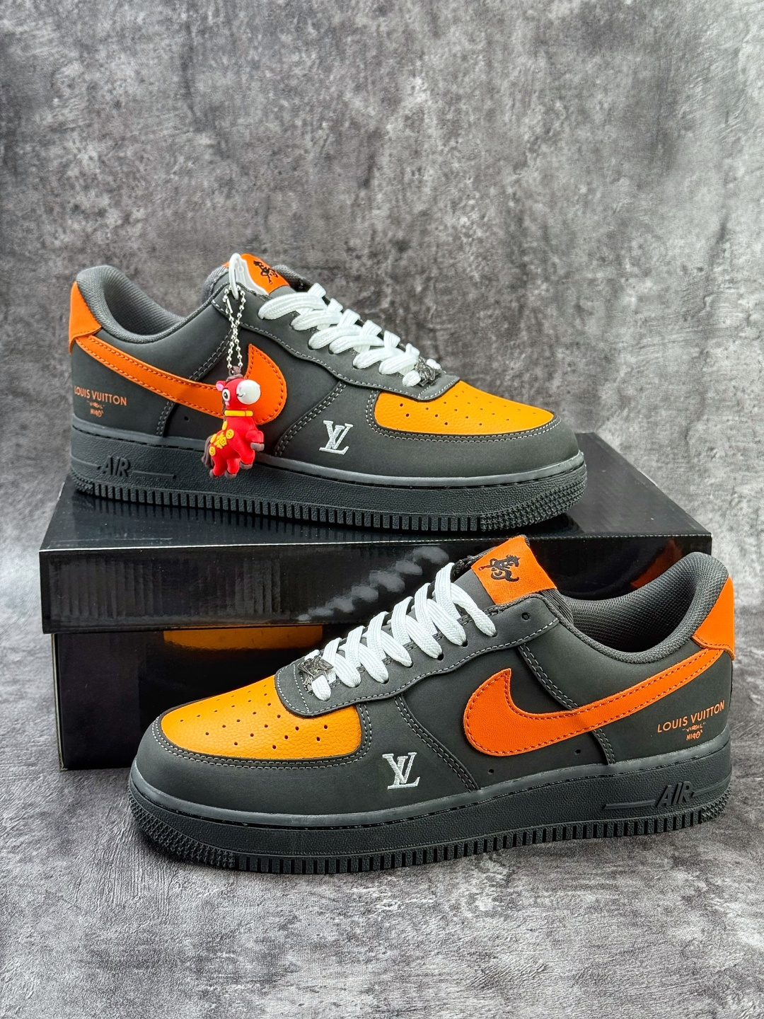 Nike Air Force 1 Low 07 x Louis Vuitton 马年限定 黑橙 XY9025-004-Top High Quatity Cheap Sneakers Fashion Clothing Clothes Bags handbags Shoes of all Brand wholesale With The best Quality And Beautiful Price from China Factory Chinese suppliers wholesaler seller Nike Air Force 1 Low 07 x Louis Vuitton 马年限定 黑橙 XY9025-004