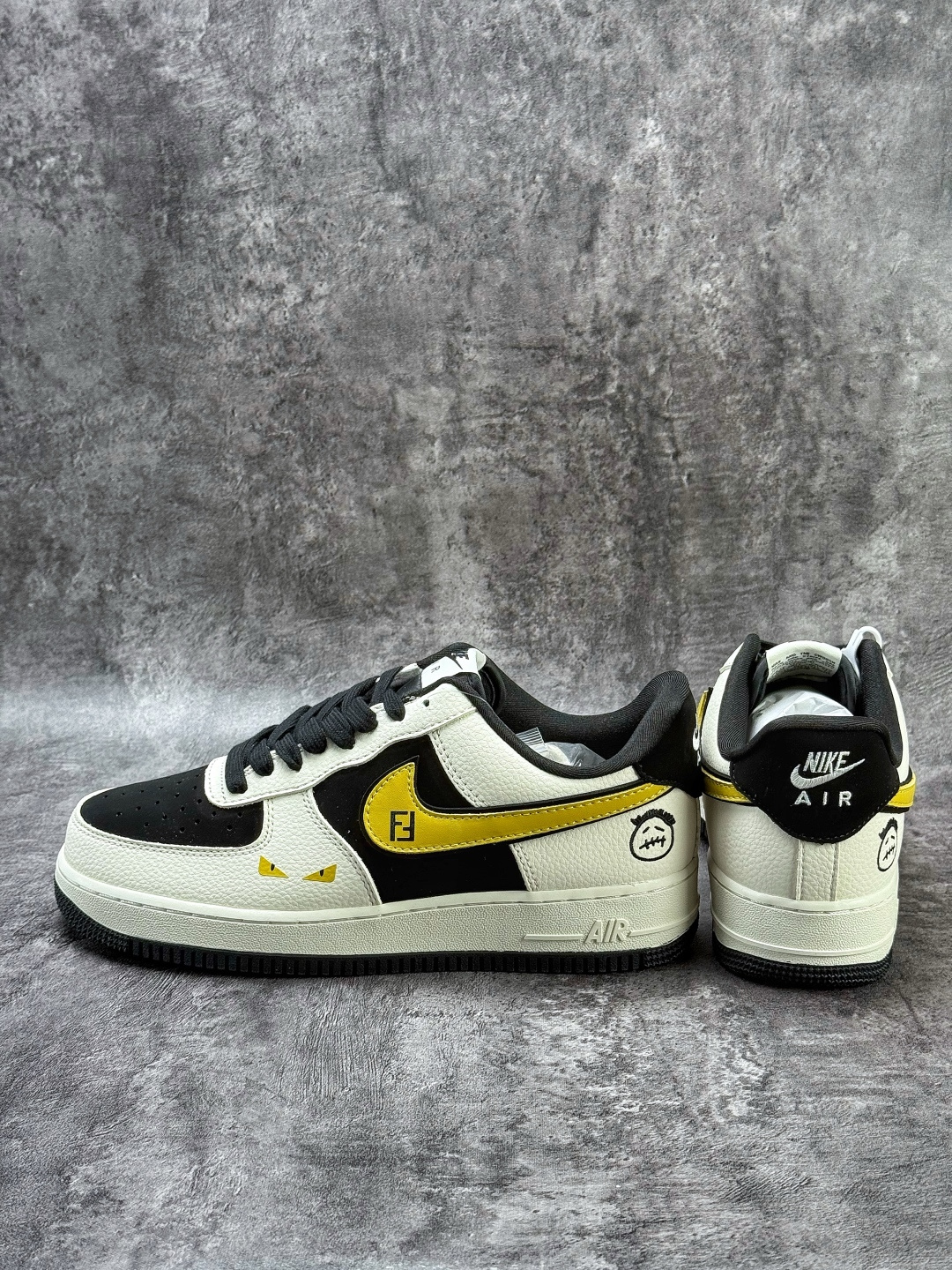 Nike Air Force 1 Low 07 x Fendi 白黑 BK1916-003