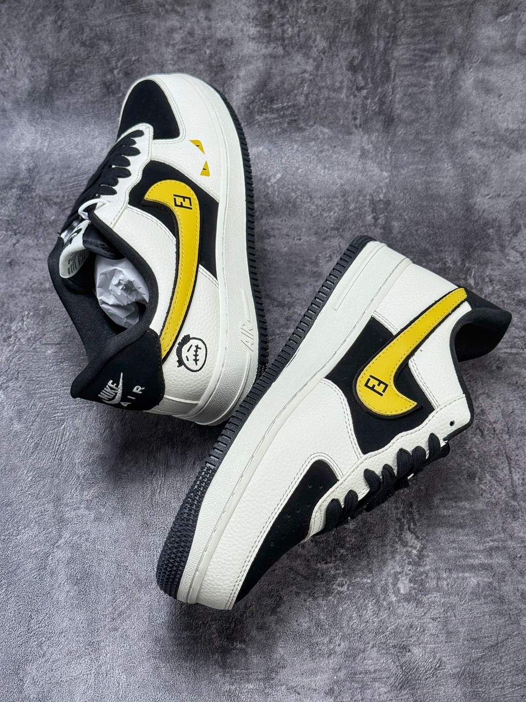 Nike Air Force 1 Low 07 x Fendi 白黑 BK1916-003